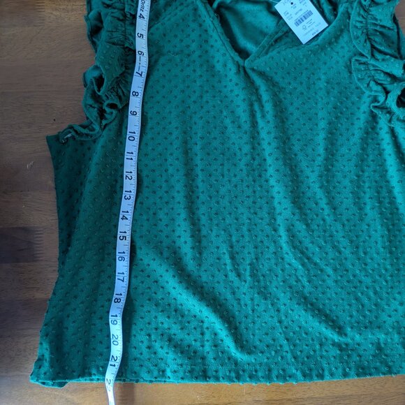 NWT J.Crew green top - Picture 6 of 7